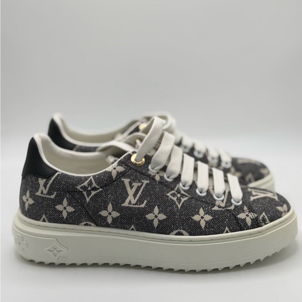 Louis Vuitton Denim Monogram Time Out Sneakers